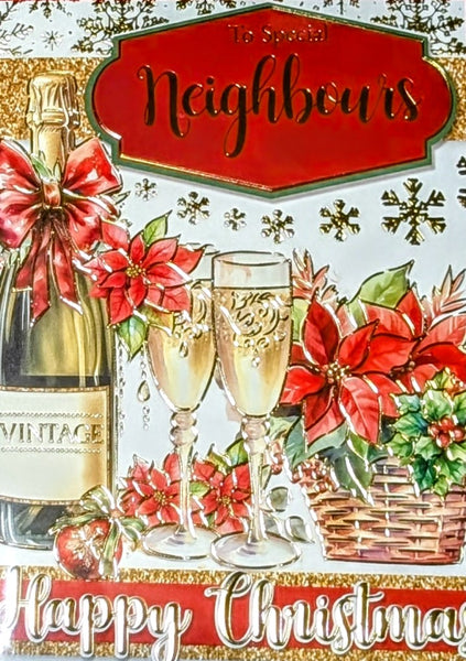 Neighbours Christmas - Traditional Champagne & Gift Basket
