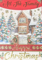 To All The Family Christmas - Traditional Trees On Left