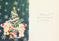 To All The Family Christmas - Cute Tree Green