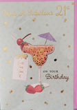 21 Female Birthday - Cocktail (green)