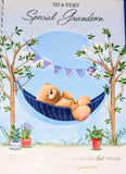 Grandson Birthday - Large Cute Bear In Hammock