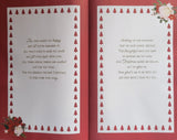 Wife Christmas - Large 8 Page Red With love