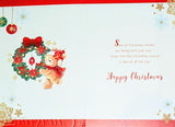 Daughter Christmas - Cute Wreath On Left