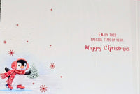 Open Christmas - Cute Penguins Wishes