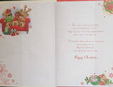 Mum & Dad Christmas - Cute Bears sat on sofa