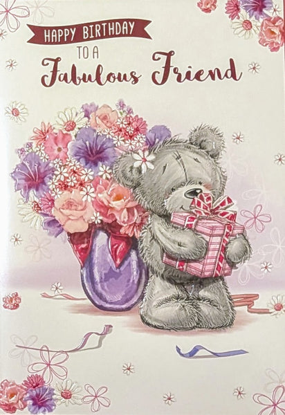 Friend Birthday - Cute Flowers & Gift Fabulous