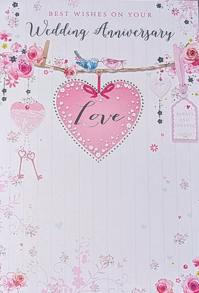 Your Anniversary - Traditional Pink Heart