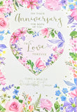 Your Anniversary - Traditional Flower Heart