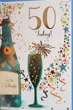 50 Birthday Male - Gift Boxes & Balloons