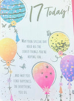 17 Girl Birthday - Balloons