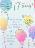 17 Girl Birthday - Balloons