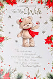 Wife Christmas - Cute Robin Words