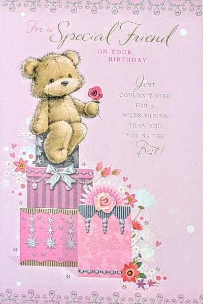 Friend Birthday - Cute Gift Boxes Words