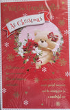 Granddaughter Christmas - Large 8 Page Cute Red
