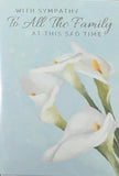 Sympathy To All The Family - Lillies