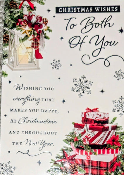 To Both Of You Christmas - Traditional Lantern & Gifts