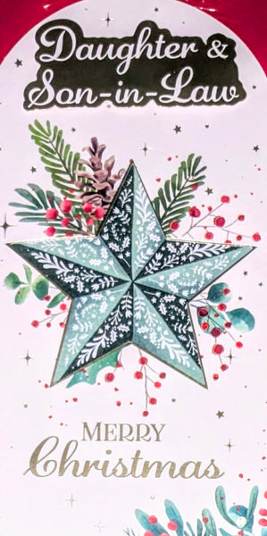 Daughter & Son In Law Christmas - Slim Traditional Star