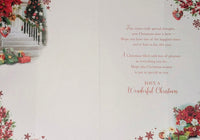 Friend Christmas - Traditional Stairs & Flowers