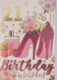 21 Female Birthday - Shoes (purple)