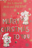 Son and Partner Christmas - Large Cute Red