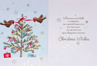 Daughter & Son In Law Christmas - Large Robins & Tree