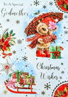 Godmother Christmas - Cute Bear With Umbrella
