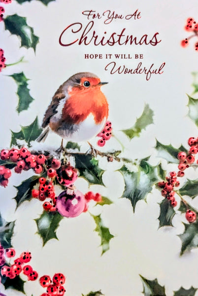 Open Christmas - Traditional Robin