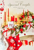 Special Couple Christmas - Traditional Stockings & Candles