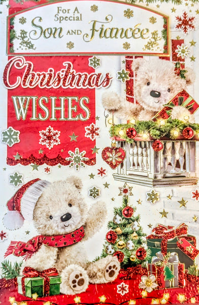 Son & Fiancée Christmas - Cute White Bears