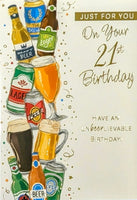 21 Birthday Male - Beers Just For You