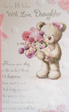 Daughter 18 Birthday - Large 8 page Cute Window