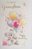 Grandma Birthday - Cute Grey Bear