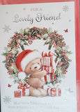 Friend Christmas - Bear and  Wreath