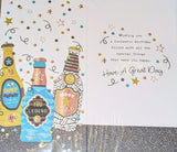 Open Male Birthday - Slim Beer Bottles