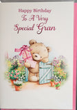Gran Birthday - Cute Bear and Gate