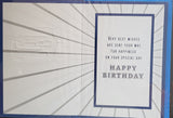 Open Male Birthday - Blue car