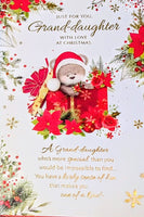 Granddaughter Christmas - Cute Gift Box Words