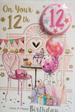 12 Girl Birthday - Badged