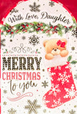 Daughter Christmas - Cute Bear In Stocking