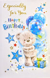 Open Male Birthday - Cute Balloons & Stars