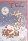 Baby's 1st  Christmas - Santa flying