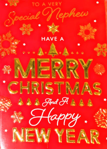 Nephew Christmas - Traditional Red Merry