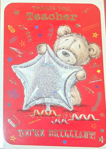 Thank You Teacher - Cute Silver star