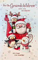 Grandchildren Christmas - Santa & Friends