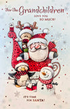 Grandchildren Christmas - Santa & Friends