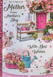 Mother’s Day Mother - Traditional Pink Door & Bench