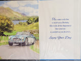 StepDad Birthday - Traditional Blue  Car (right)