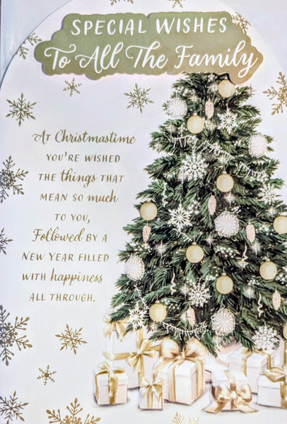 To All The Family Christmas - Traditional Tree & Gifts