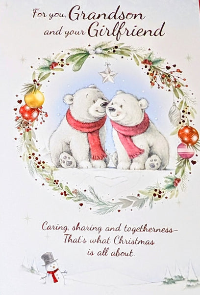 Grandson & Girlfriend Christmas - Cute Polar Bears