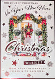 First Christmas in New Home At Christmas - Traditional White Door